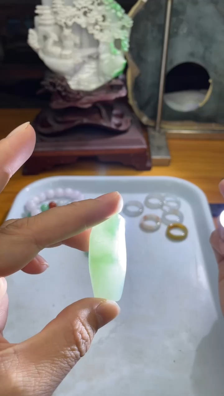 未镶嵌挂件翡翠 天然缅甸翡翠A货