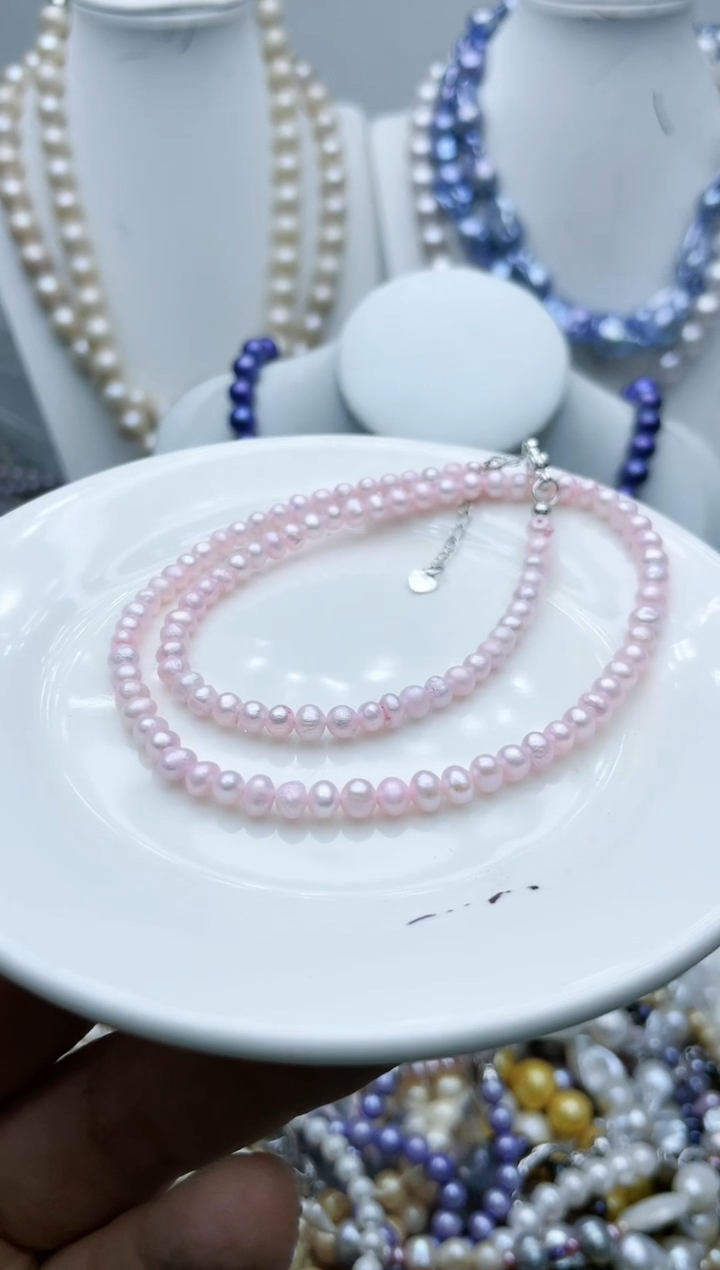 【闪购商品】淡水珍珠颈饰钛钢3