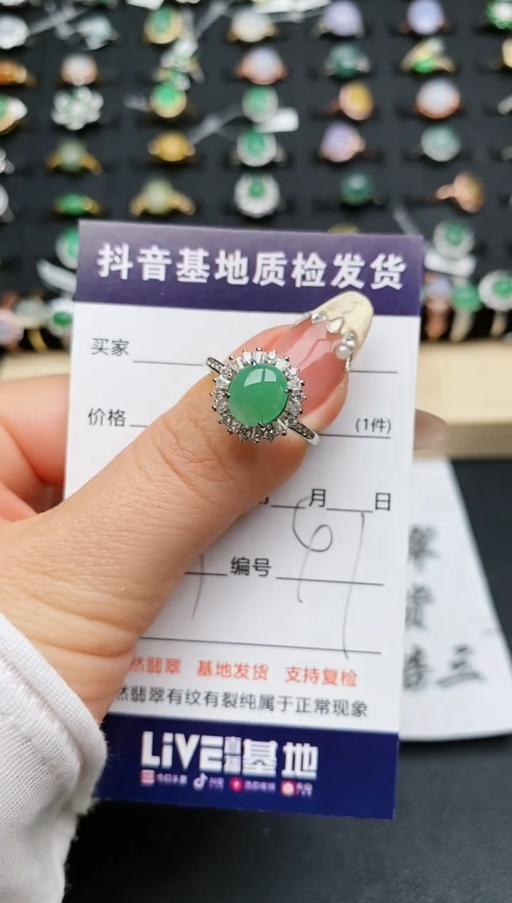 【闪购商品】翡翠戒指银S925镶嵌..............
