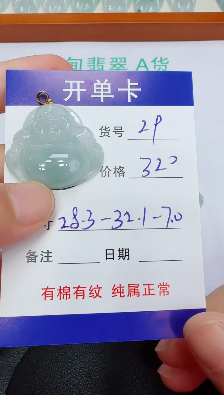 翡翠未镶嵌吊坠(赠链)29