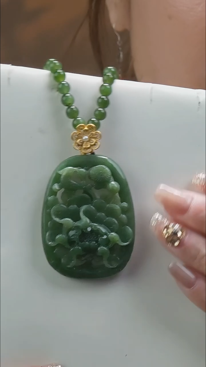 【闪购商品】和田玉（碧玉）项链未镶嵌项链1