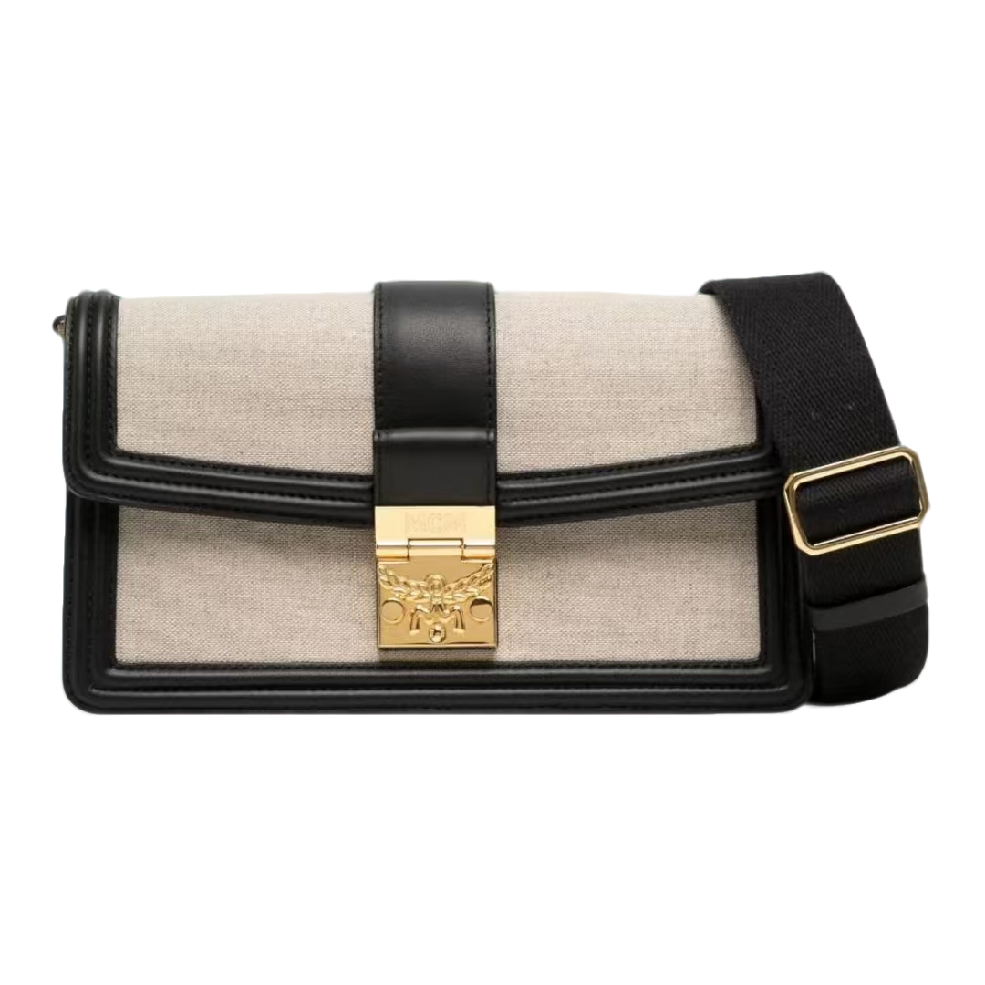 95新 MCM 达芙妮小号黑白包/通用链接