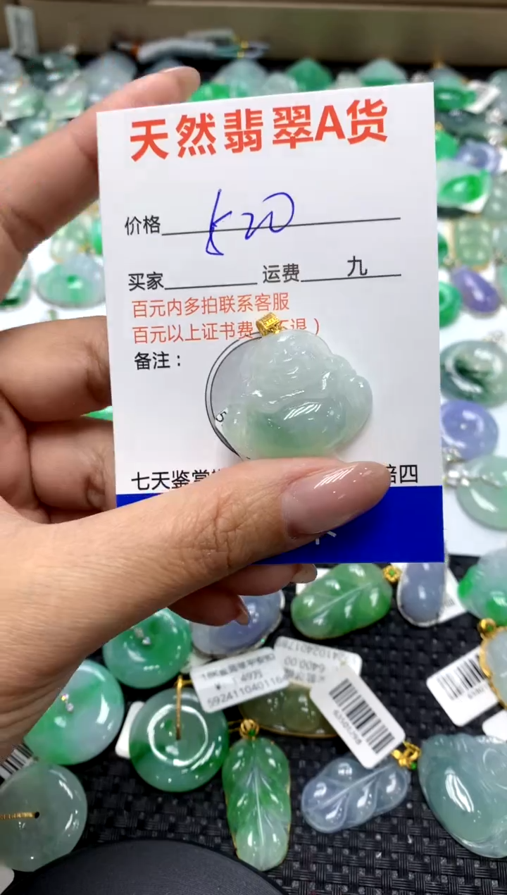 【闪购商品】翡翠颈饰18K金镶嵌1111111111