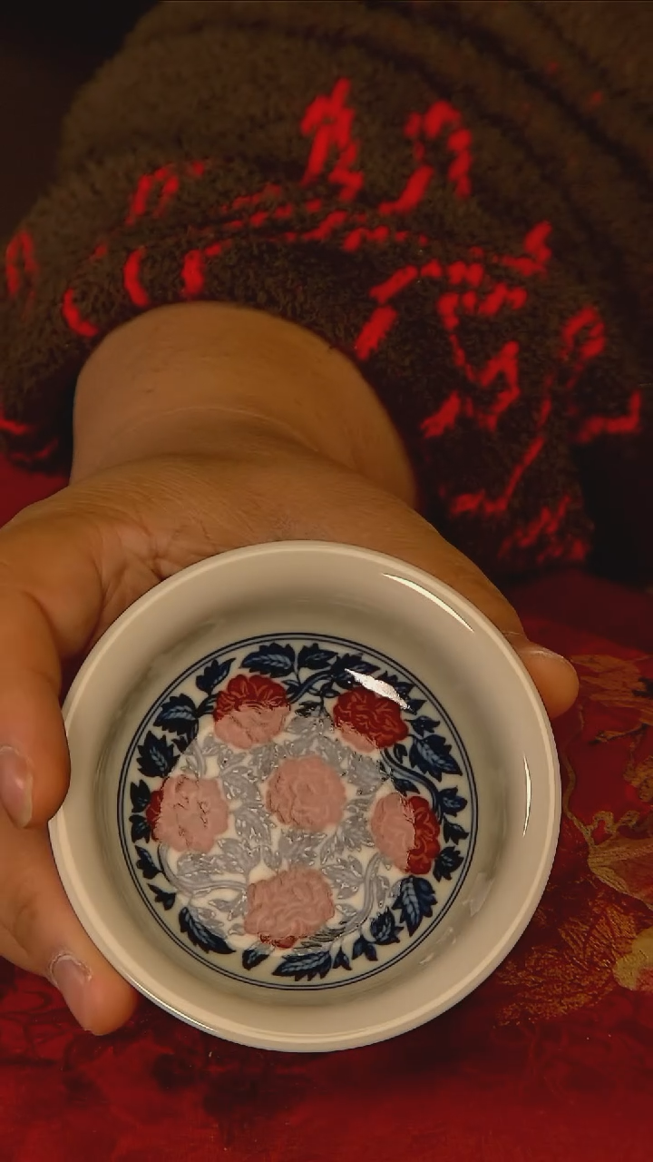 杯手工手绘杯杯很美丽