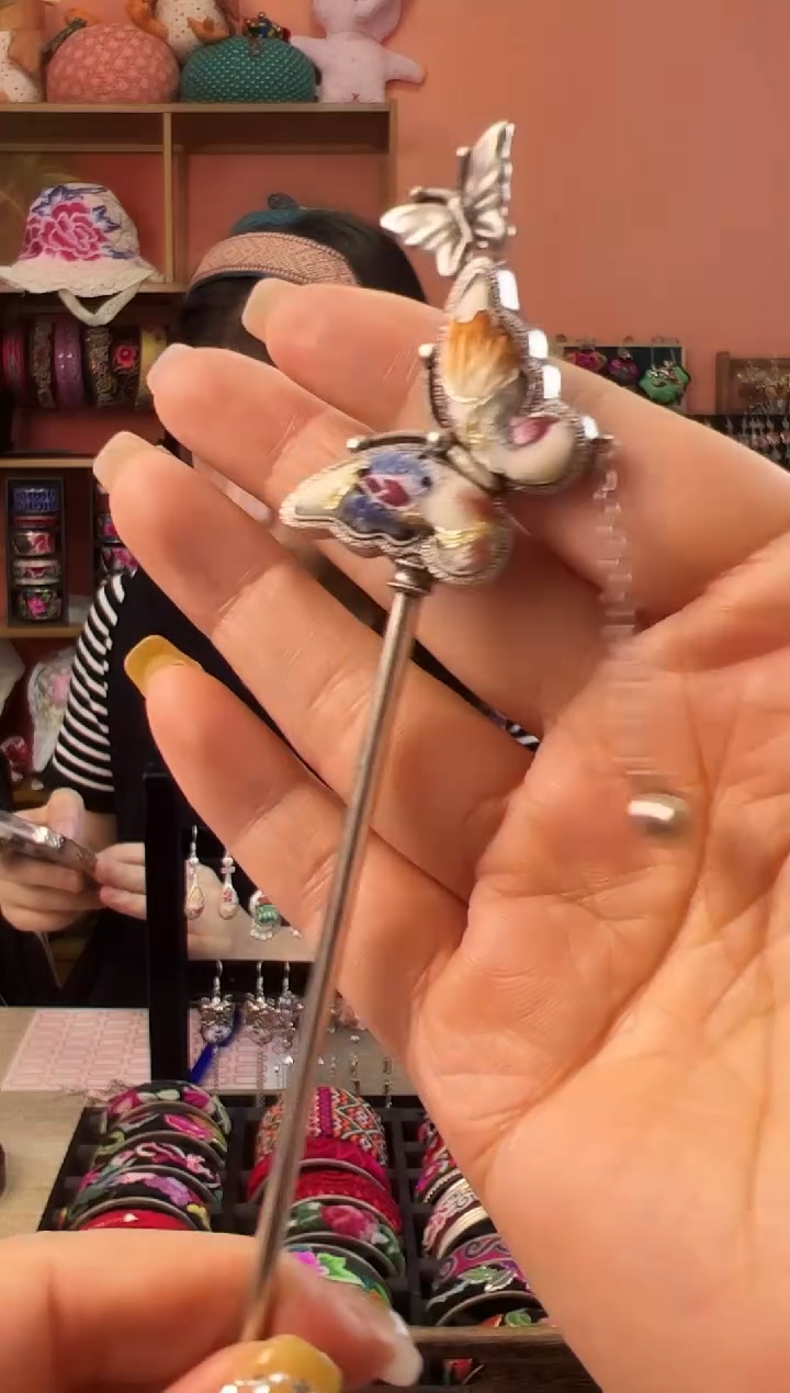 织绣艺枝独绣老绣饰品236