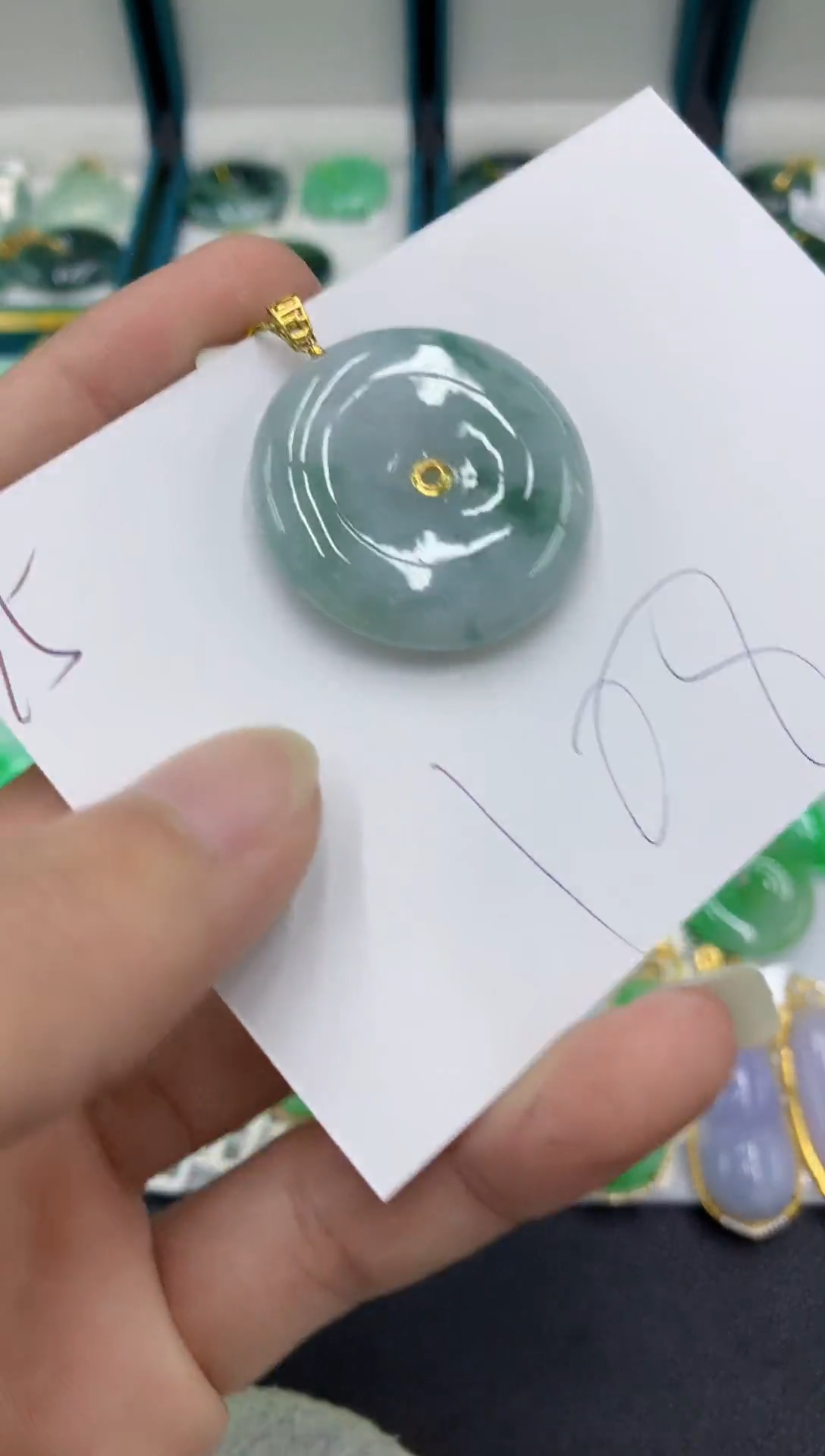 【闪购商品】翡翠颈饰18K金镶嵌翡翠