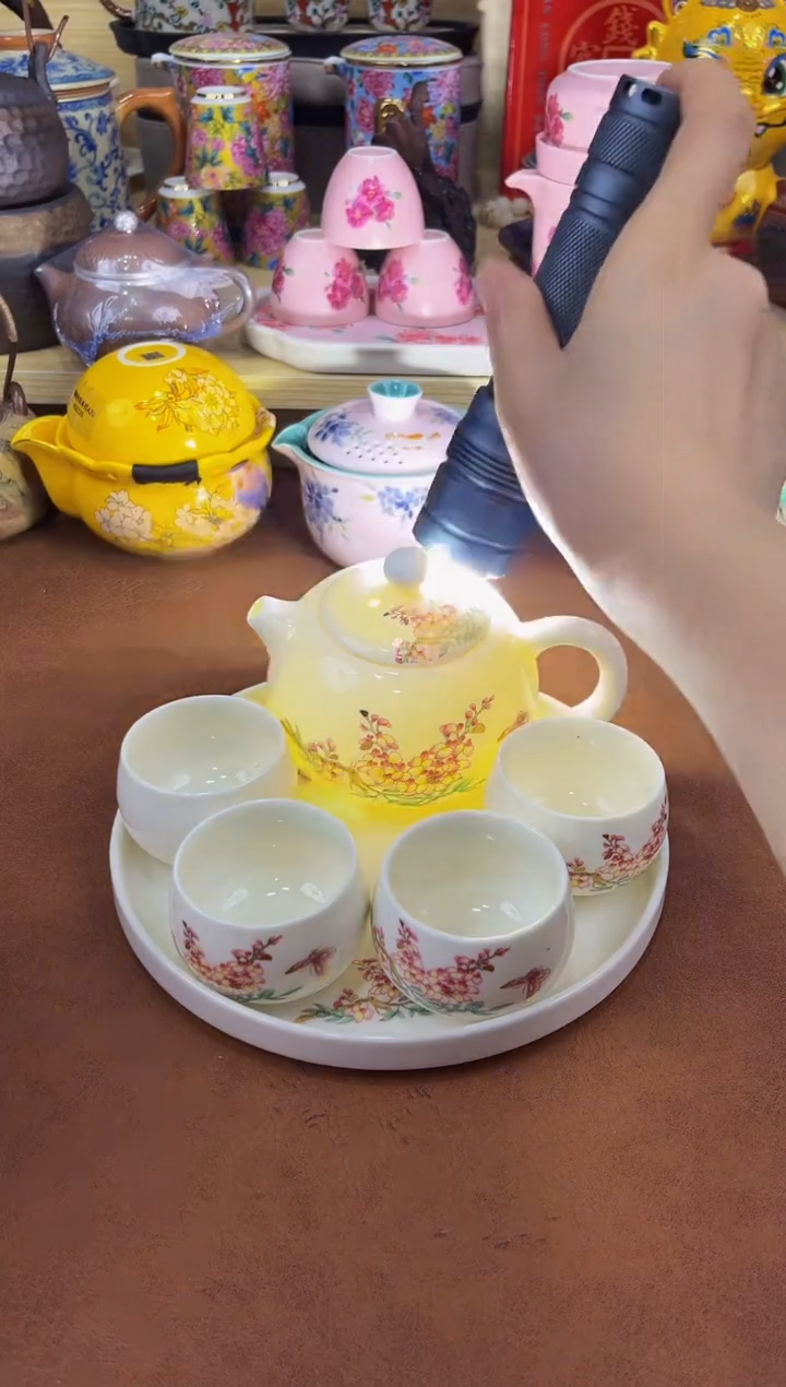 陶瓷茶具摆件旅行套组