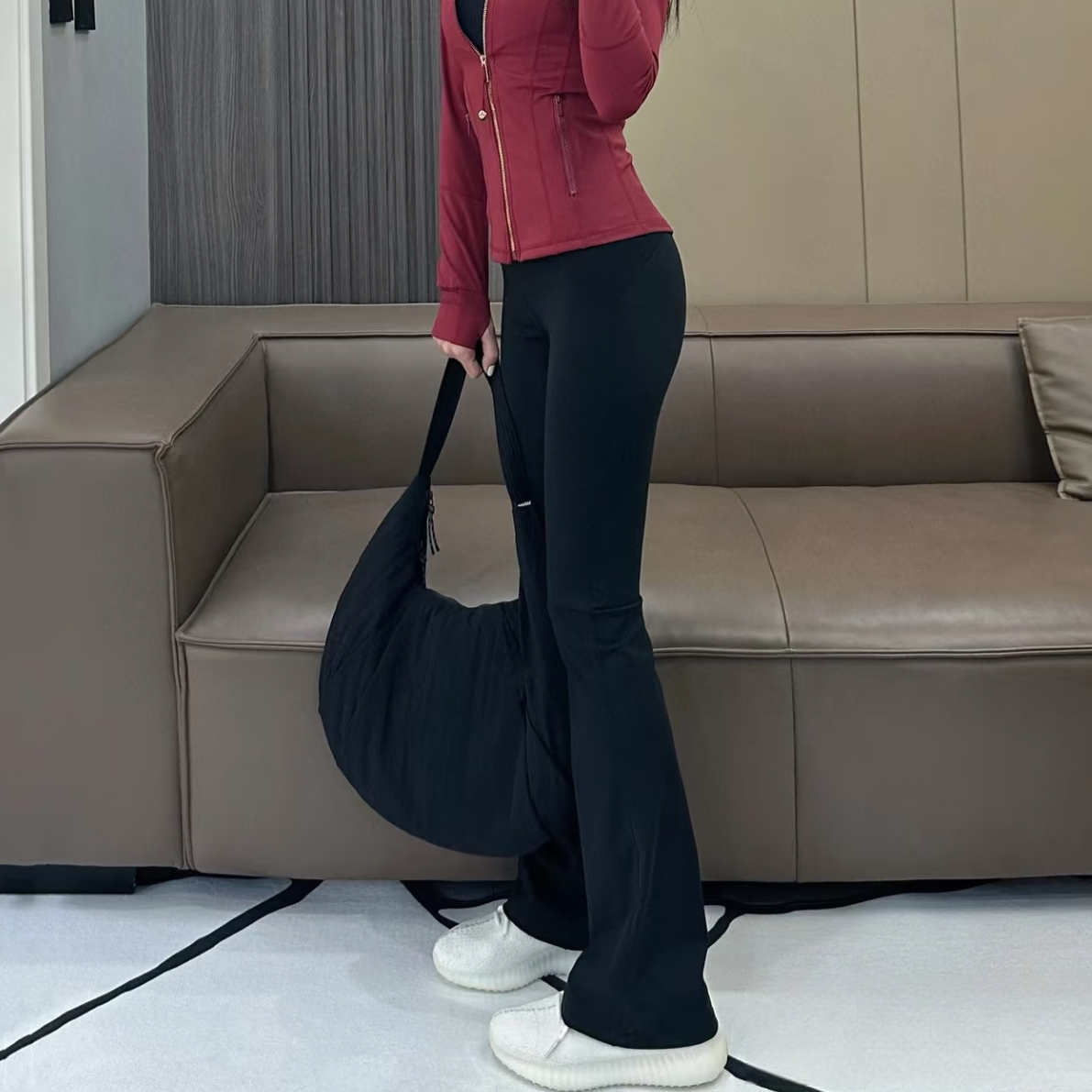 经典显瘦微喇瑜伽裤国际版（165以上）