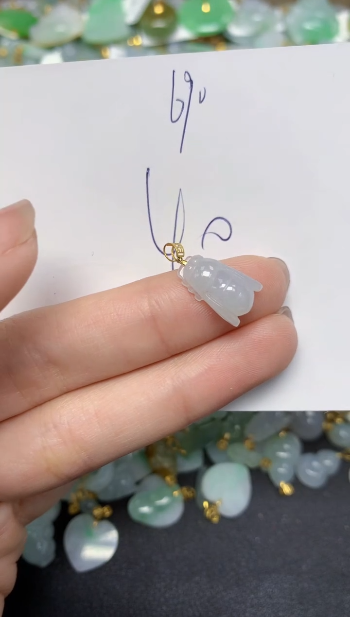 【闪购商品】翡翠颈饰18K金镶嵌 天然翡翠A货