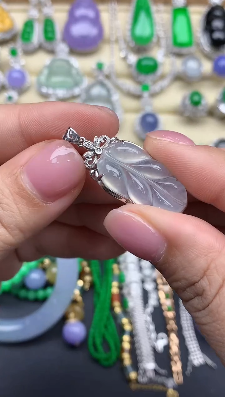 【闪购商品】翡翠颈饰18K金镶嵌372-中国好珍宝