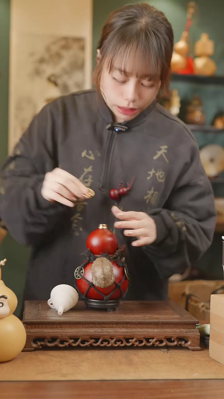 【闪购商品】211号精品天然大漆工艺防渗内胆酒葫芦~