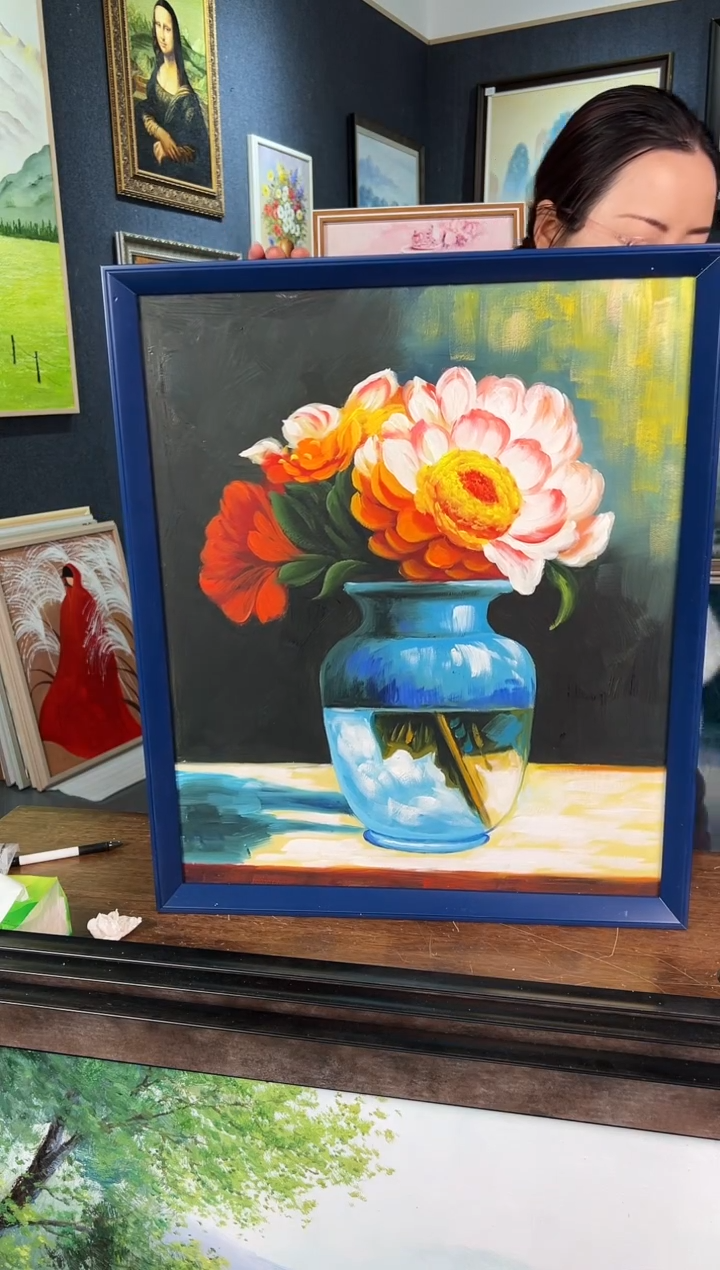 【闪购商品】油画12号 50*60 花卉-手绘油画