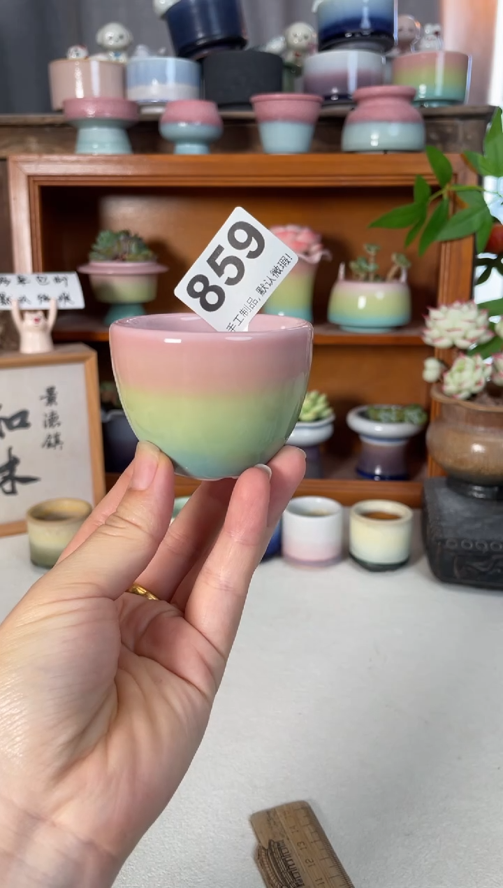 瓷片葛859知木小芳花盆