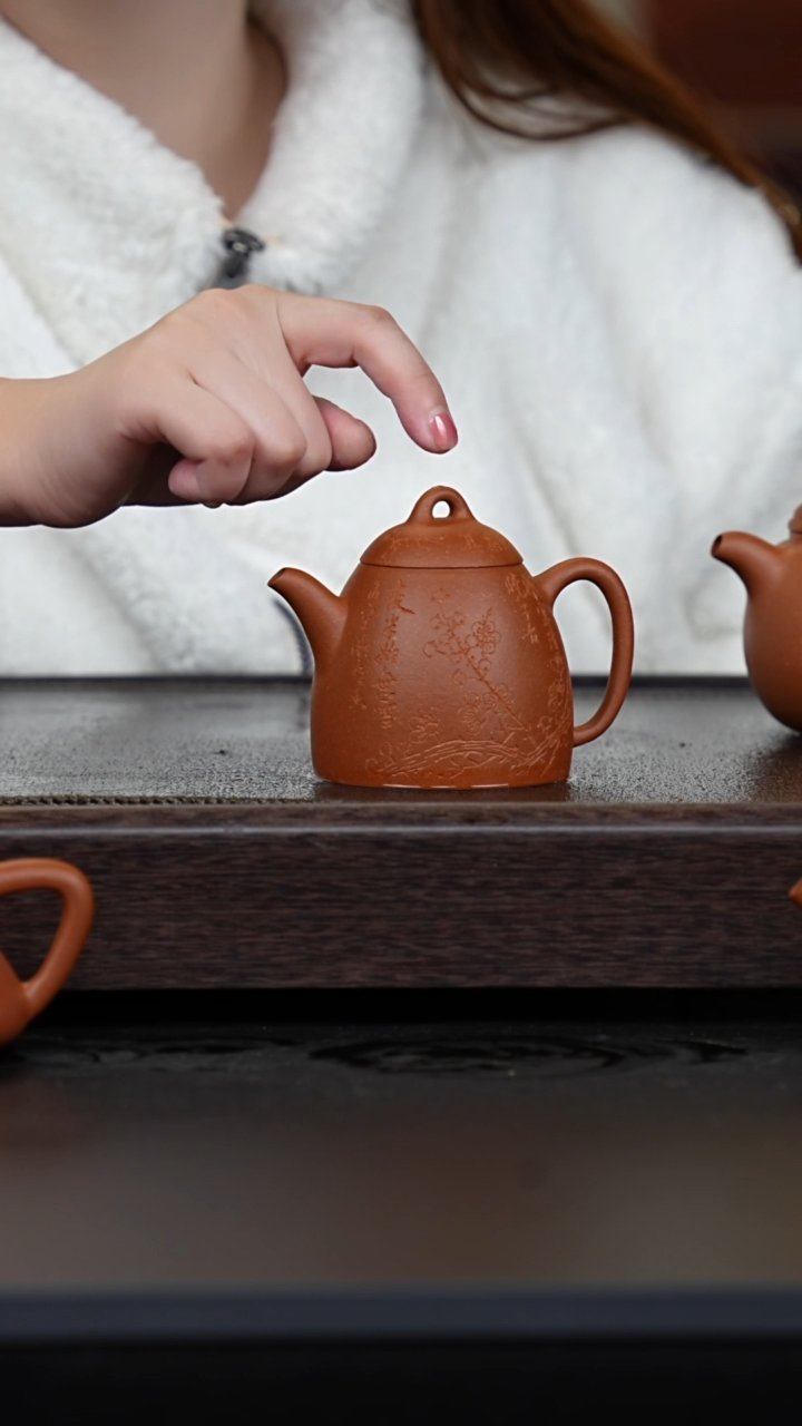 【闪购商品】紫砂茶壶红黄泥子冶秦权