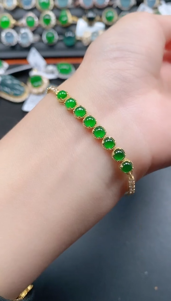 银S925镶嵌戒指翡翠1111