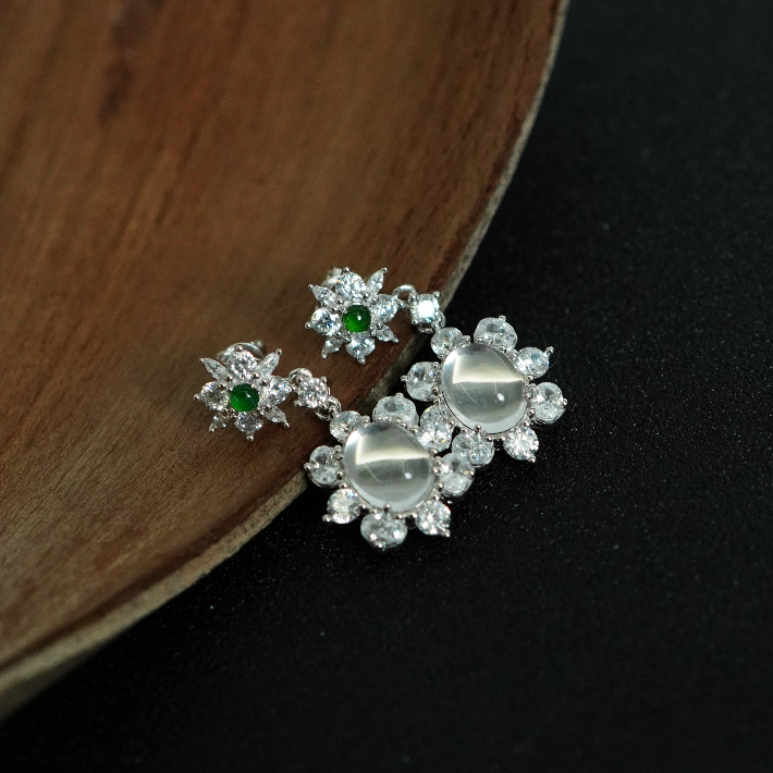 银S925水晶耳饰 ES120202