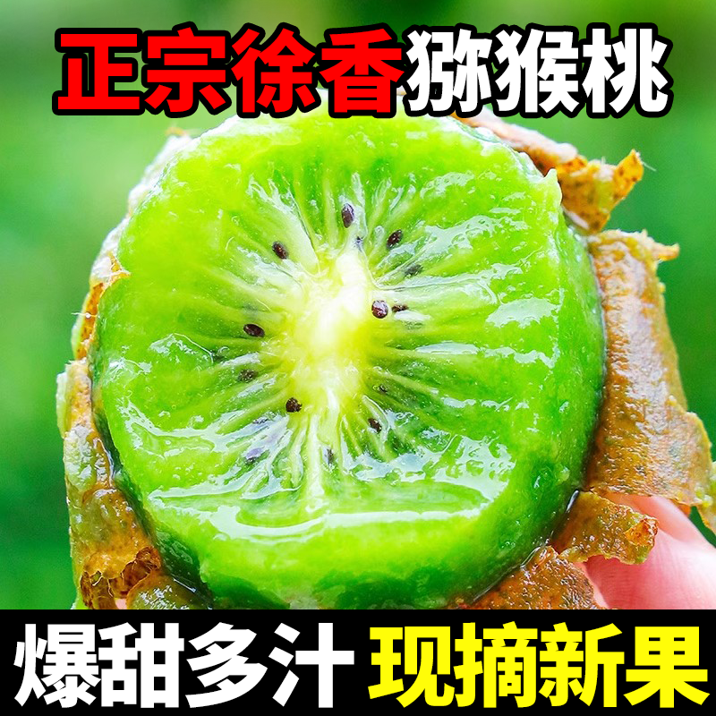 【送果勺】陕西徐香猕猴桃绿心奇异果新鲜孕妇水果弥猴桃一整箱D0