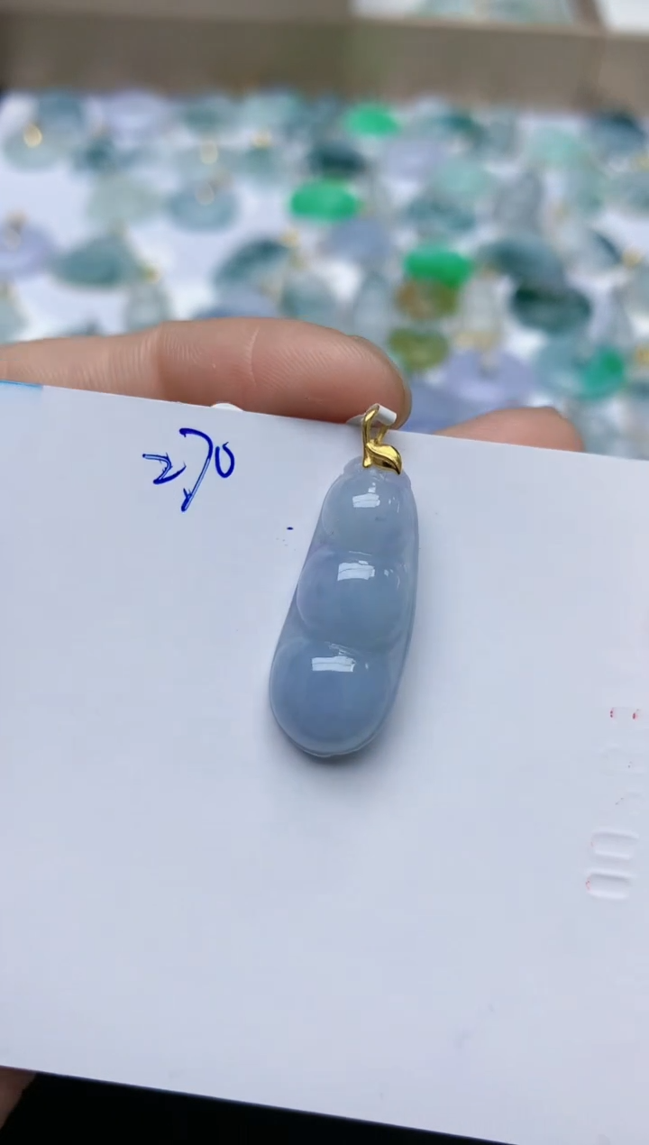 【闪购商品】翡翠颈饰18K金镶嵌天然翡翠A货    270