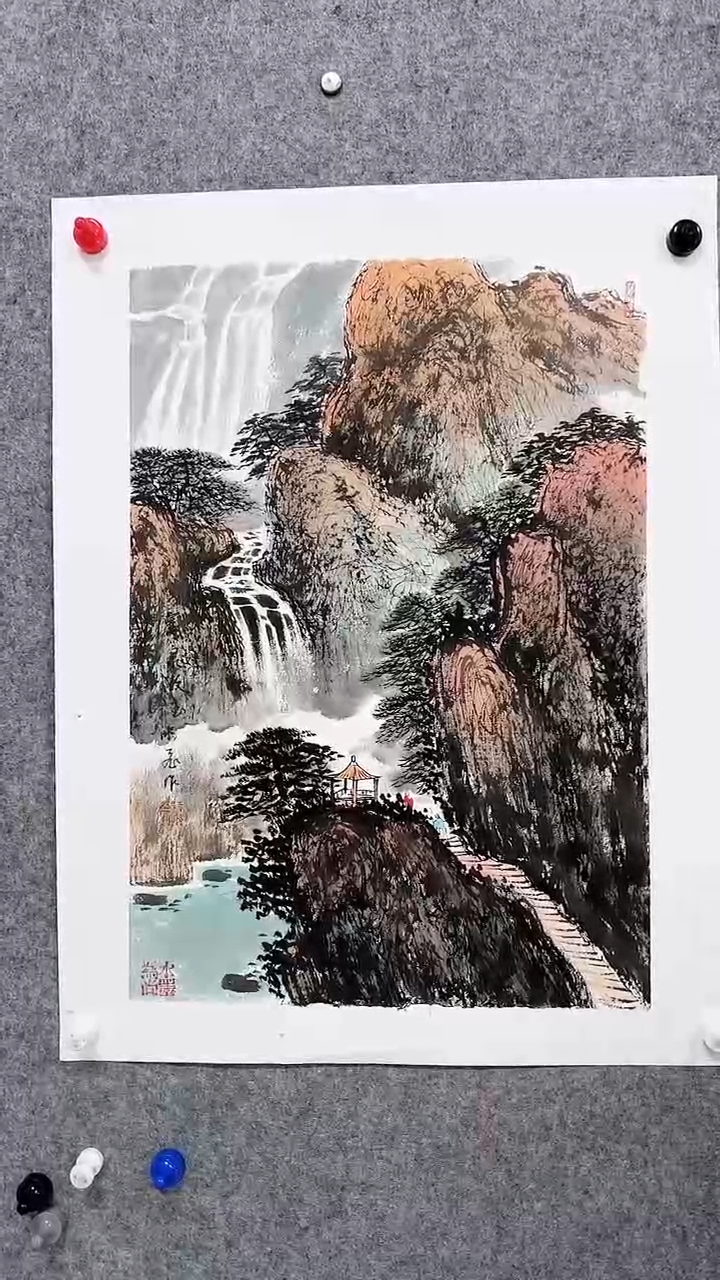 【闪购商品】国画尚鹏飞国画山水作品33