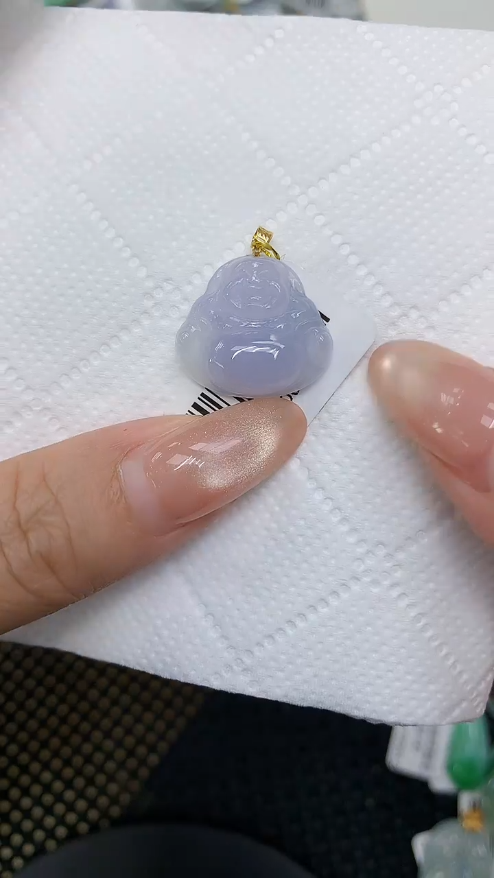 颈饰18K金镶嵌翡翠1111111111