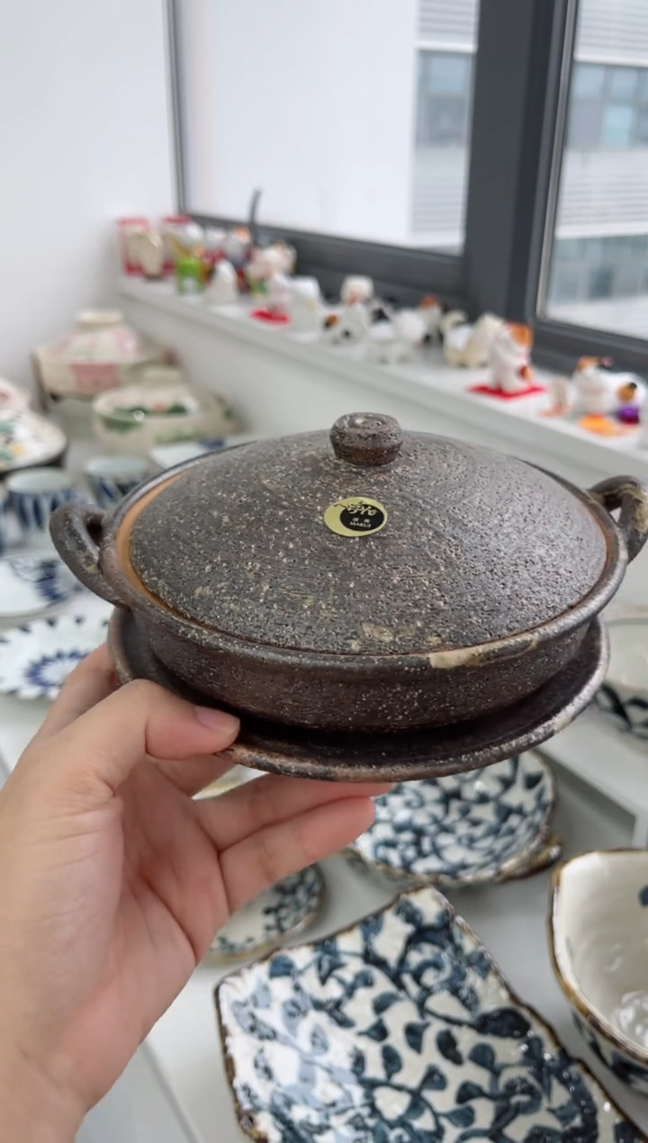 【闪购商品】瓷片山影土锅（大）