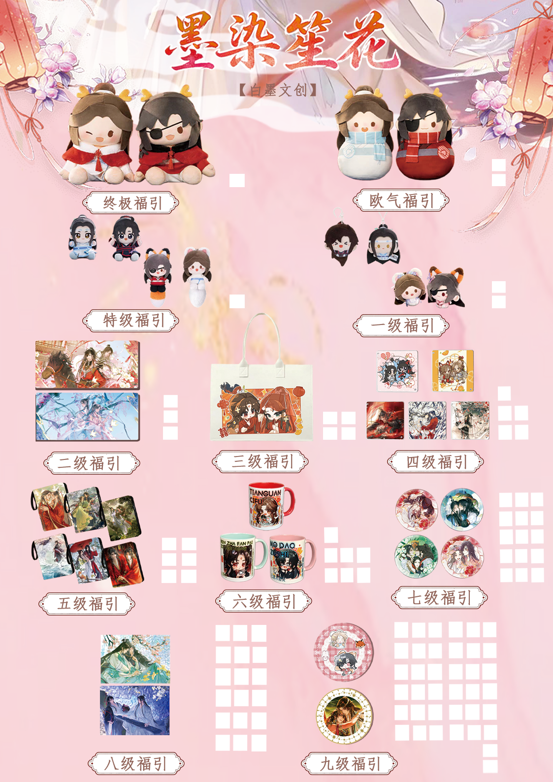 【 墨染笙花福引活卡专用】墨家三部曲福引盲盒（代拆）