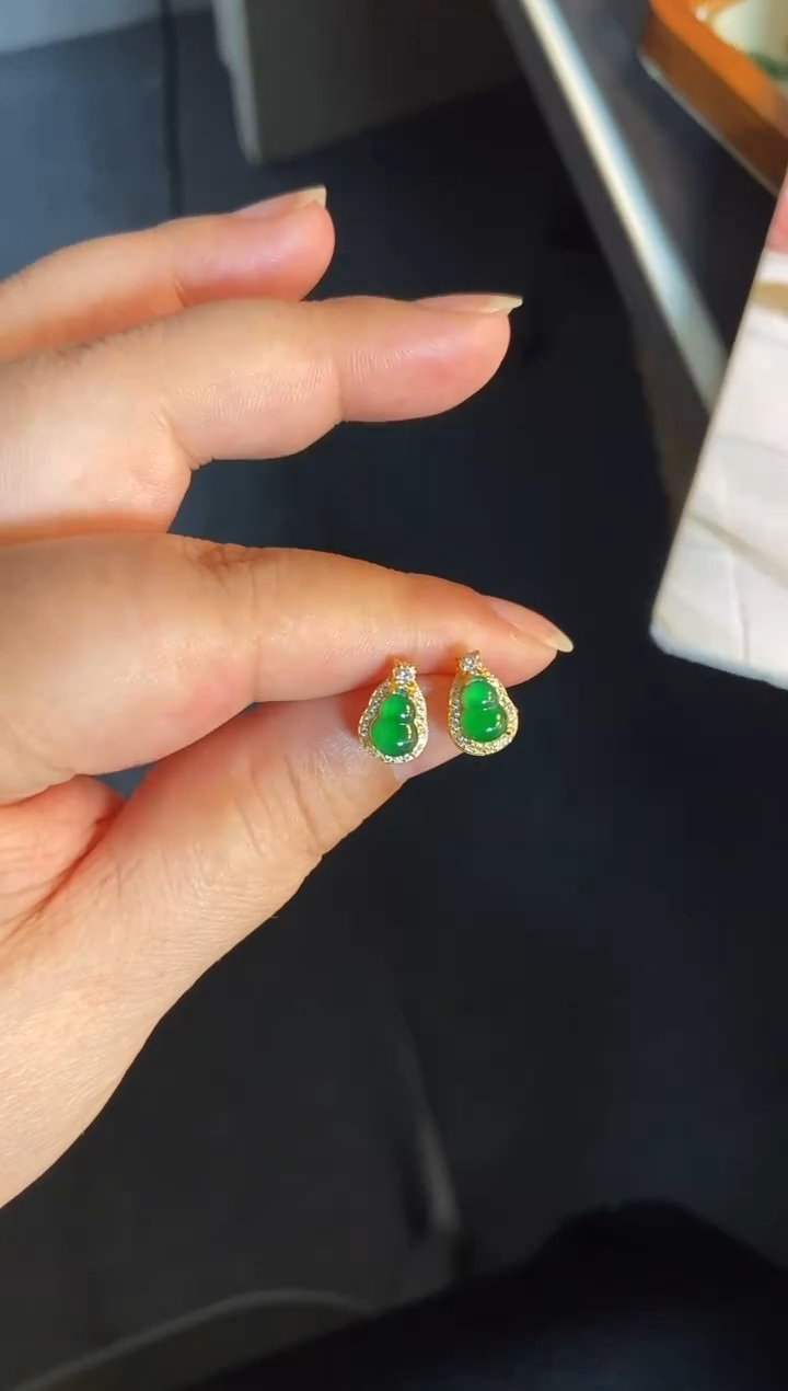 吊坠(不含链)银S925镶嵌翡翠1