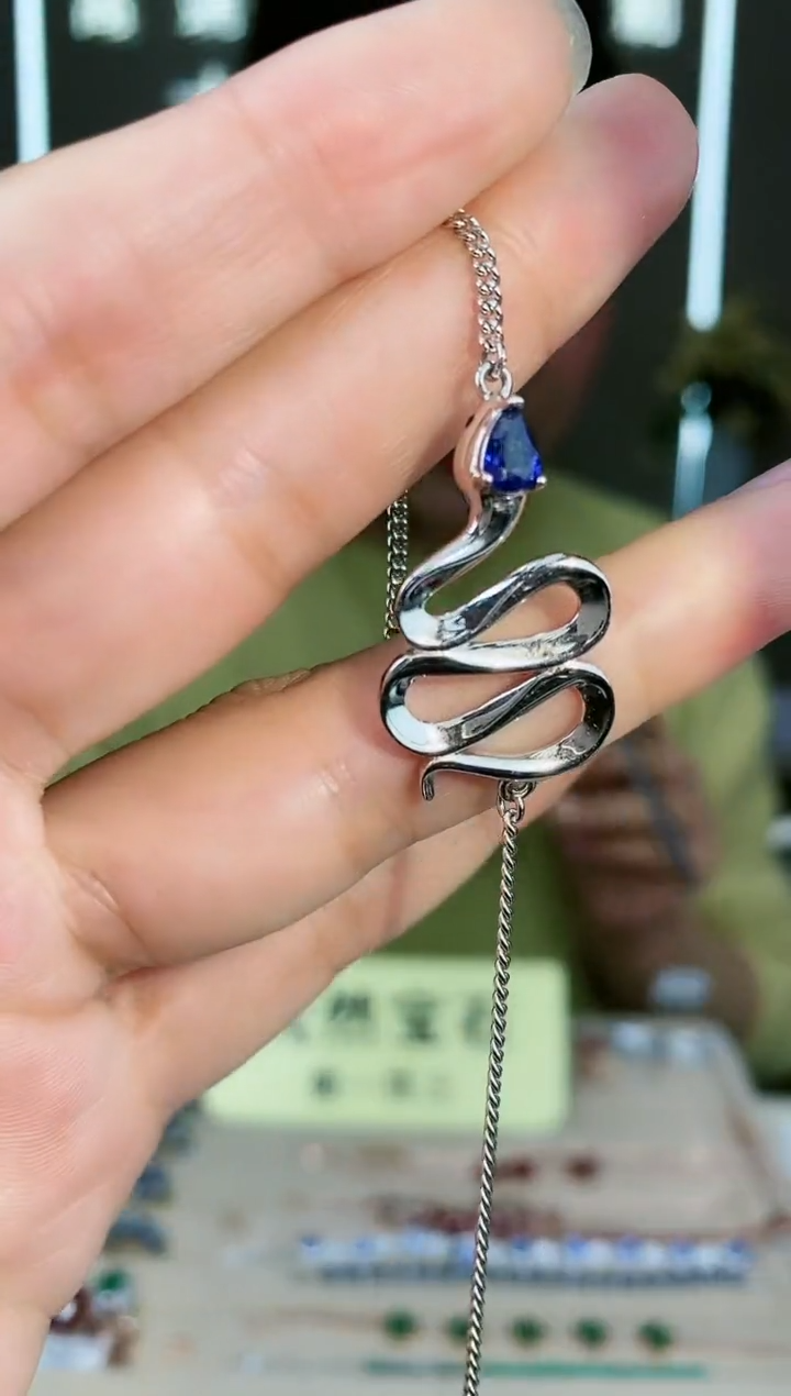 【闪购商品】蓝宝石手链银S925镶嵌手链