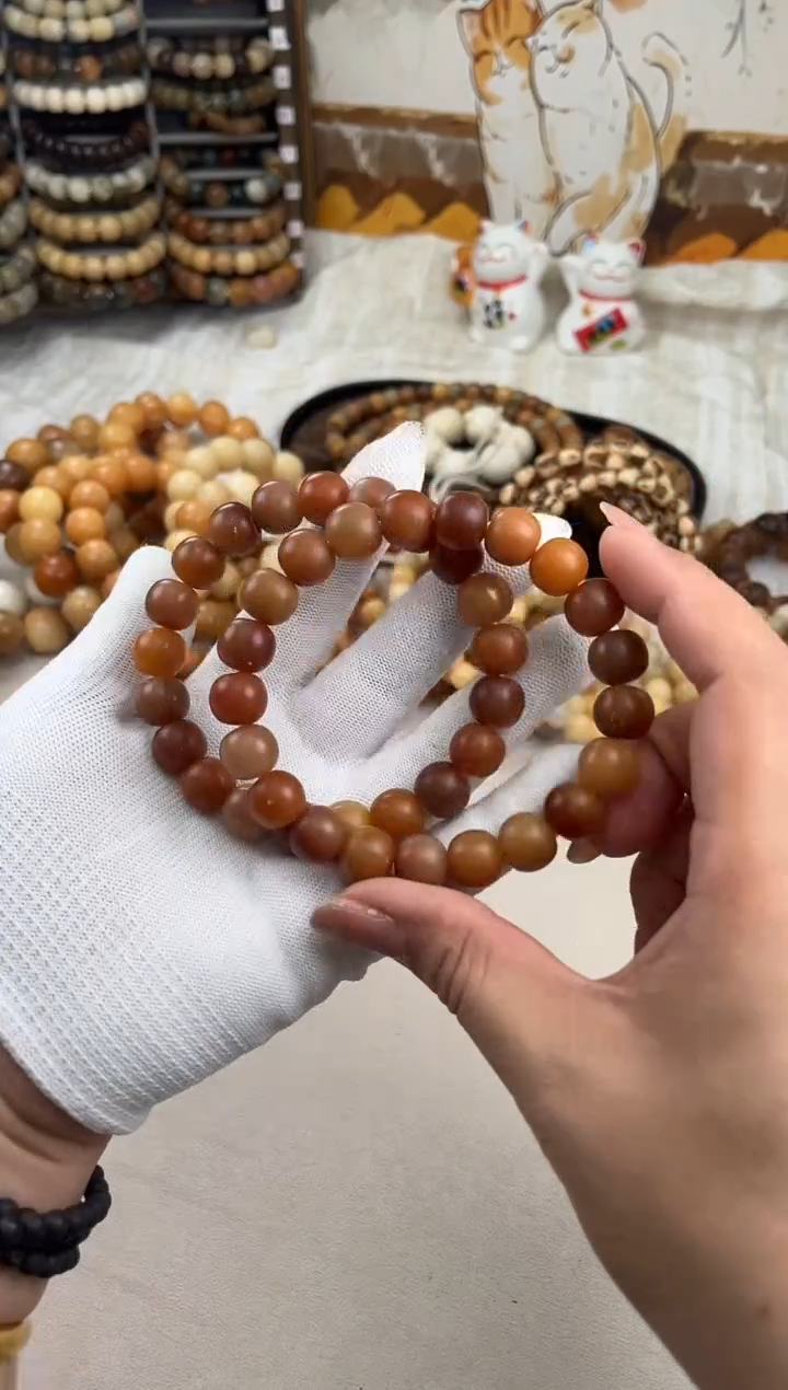 菩提根/象牙果手串a368卡12 干磨麻子