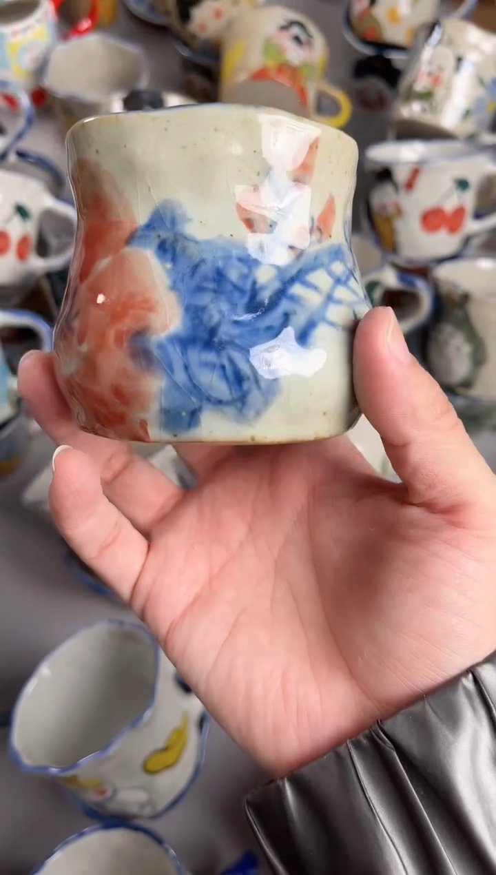 【闪购商品】瓷片手绘高温釉下彩陶瓷