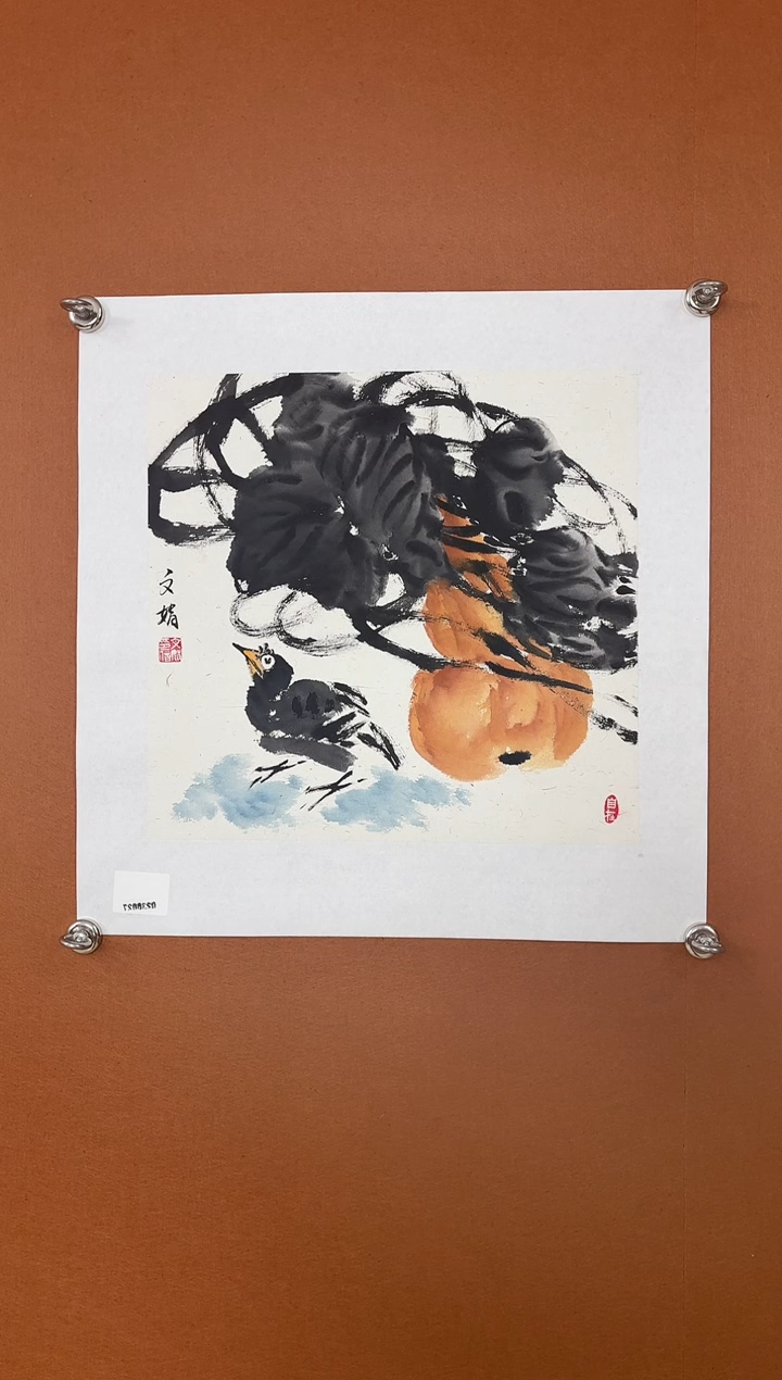 【闪购商品】书法师文娟 国画花鸟 一平尺宣纸 已托底