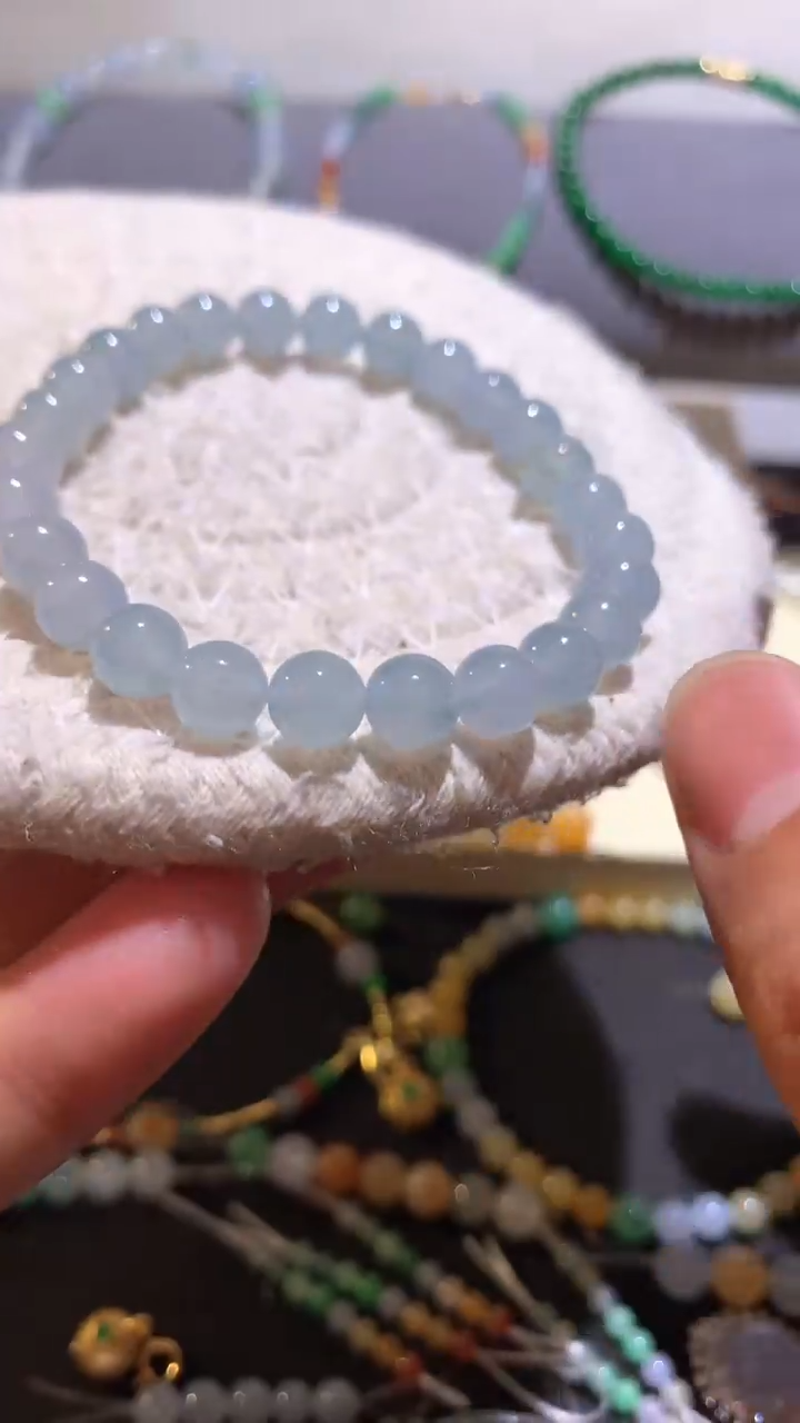 【闪购商品】翡翠颈饰未镶嵌莫奈花园