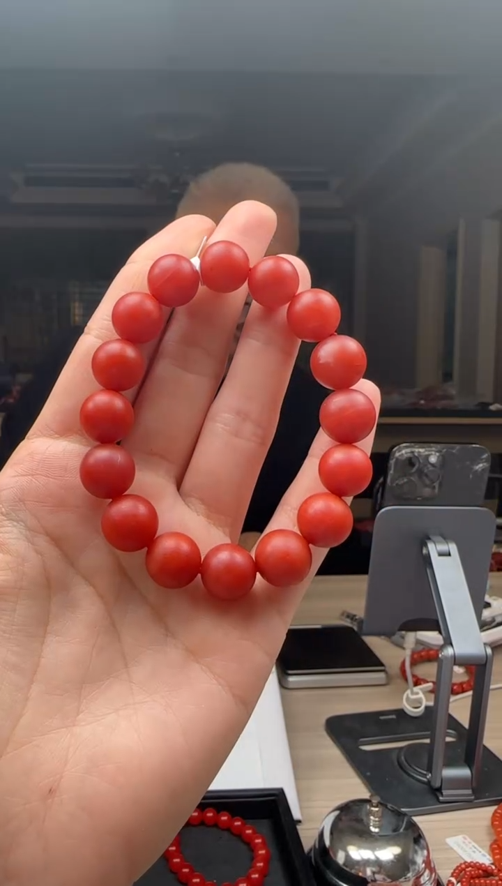 【闪购商品】南红玛瑙12mm阿东寨手串圆珠未镶嵌多样性发一件