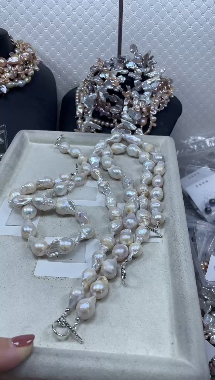 淡水珍珠未镶嵌项链【纯恬珍珠】（多样性发货发一）