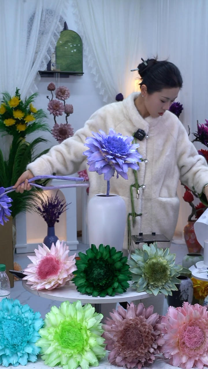 幸**?永生洋蓟紫罗兰单头8749