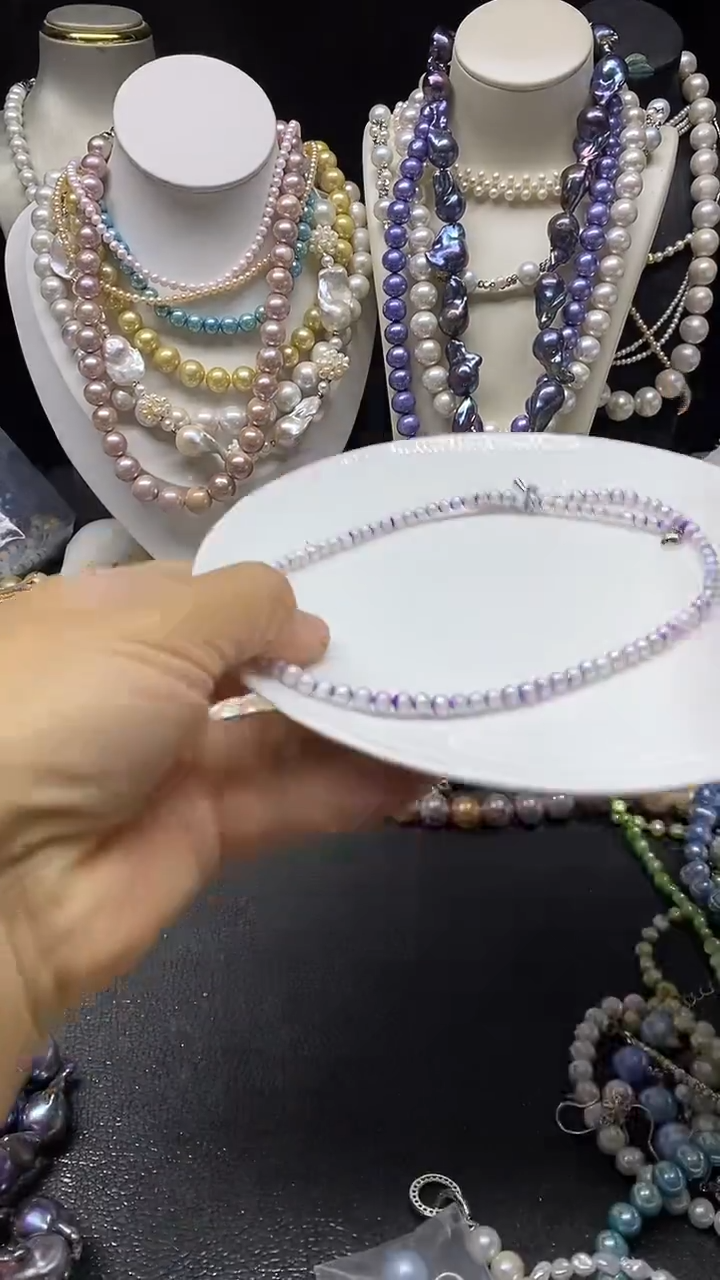 颈饰未镶嵌淡水珍珠多人