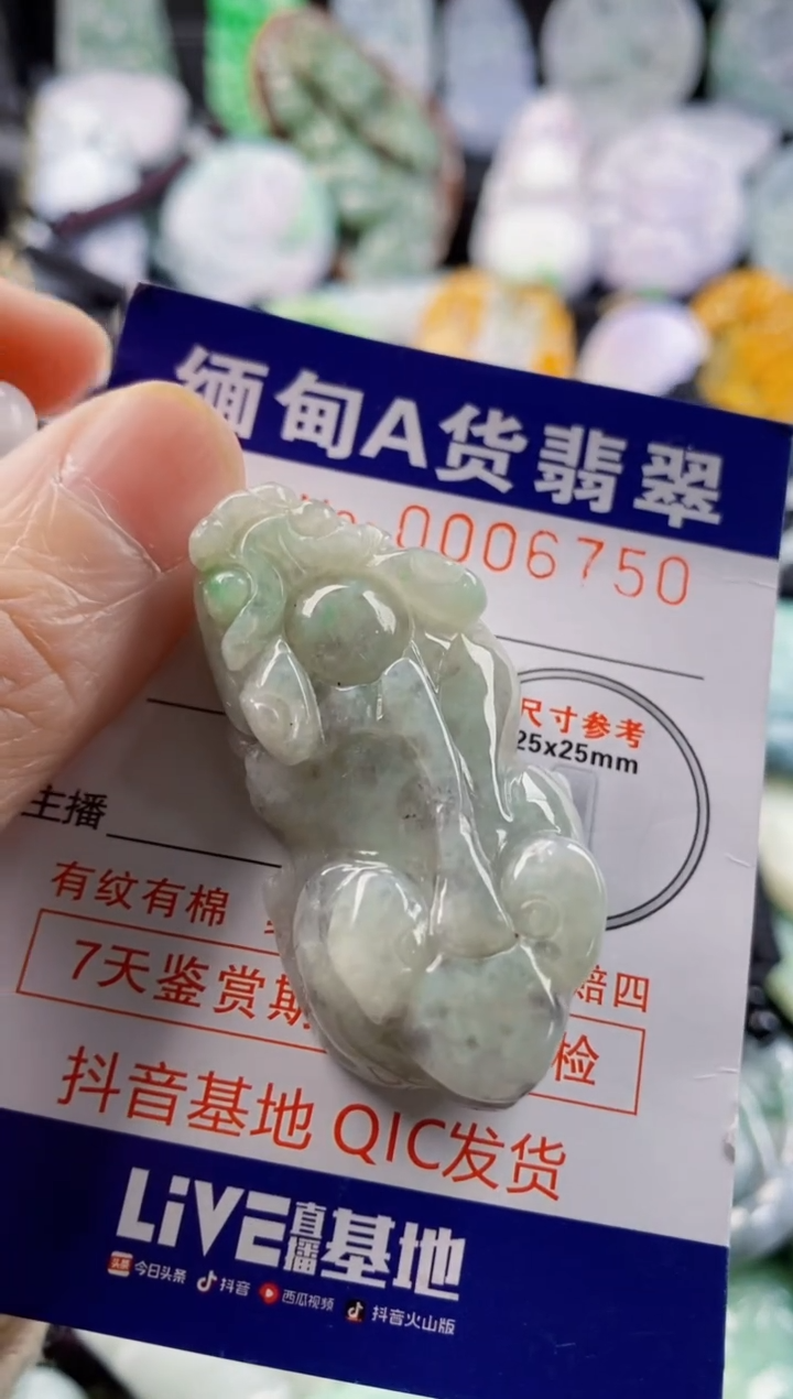 翡翠未镶嵌吊坠(不含链)1