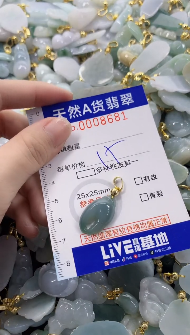 颈饰未镶嵌翡翠天然A货翡翠