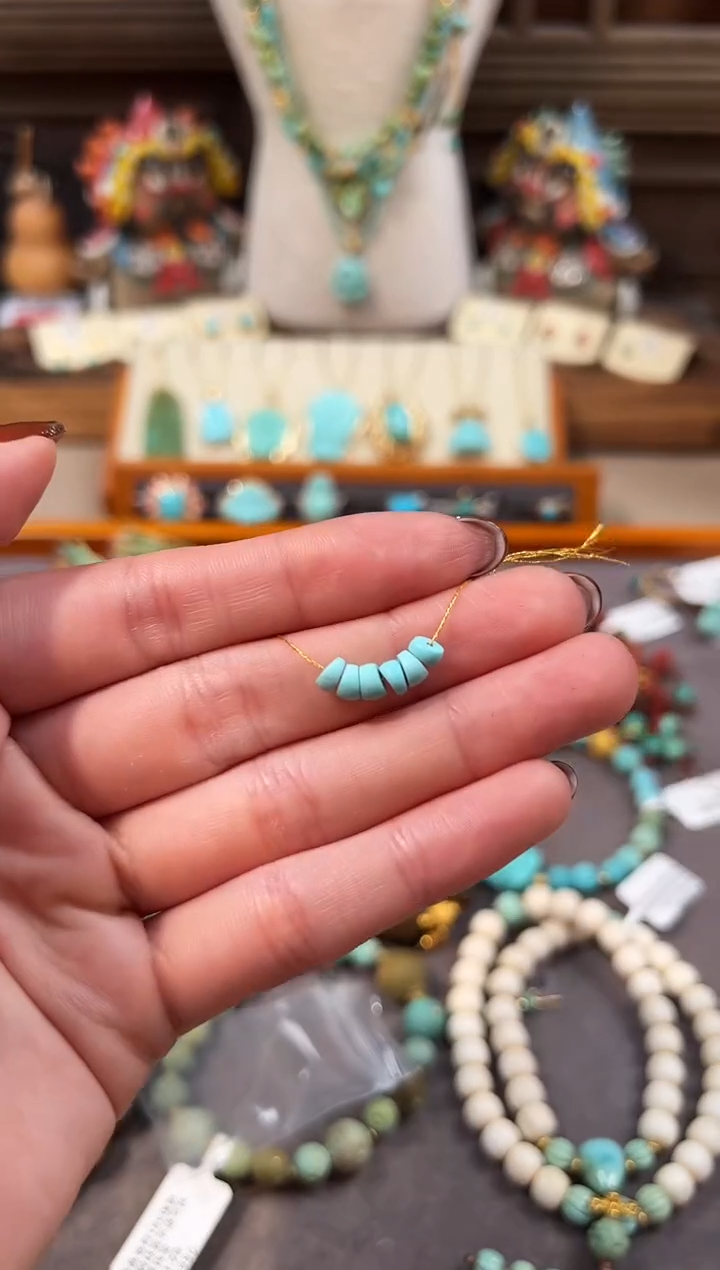 未镶嵌绿松石配饰隔珠