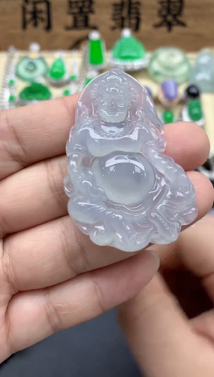 翡翠未镶嵌颈饰186-春日珠宝