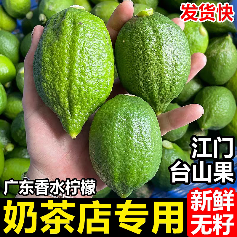 【果园现发】广东香水柠檬精选一级手打柠檬茶奶茶店商用无籽摆摊用