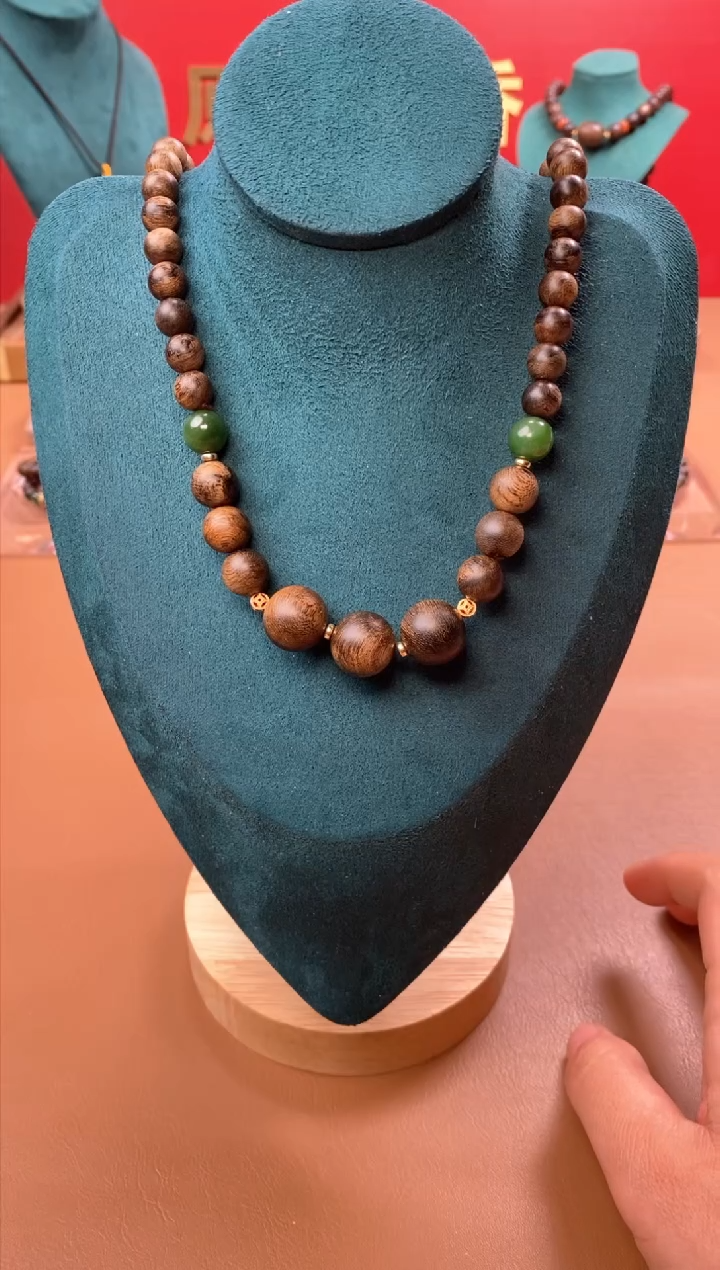 【闪购商品】沉香手串M沉水芽庄黄棋楠瘤疤+芽庄白棋楠设计