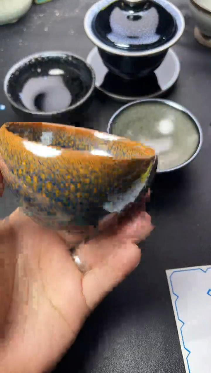 茶盏148叶紫紫建盏叶