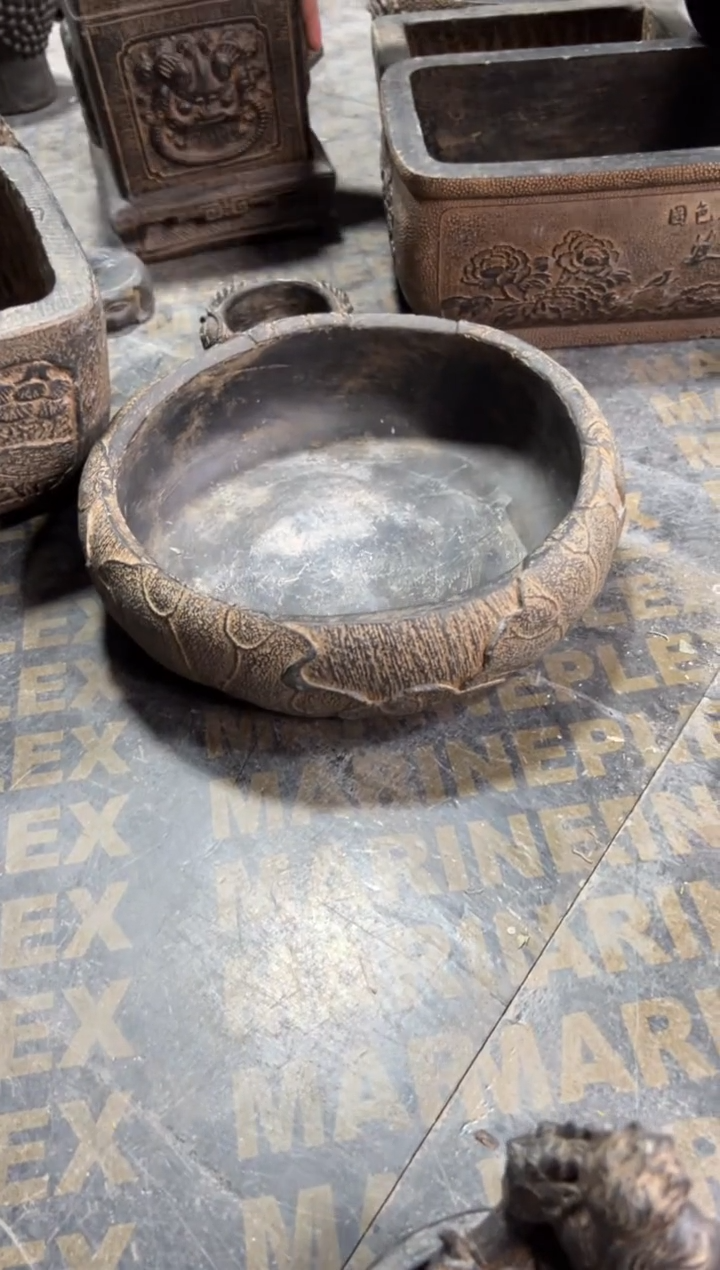 陶土【火山泥】荷韵盆