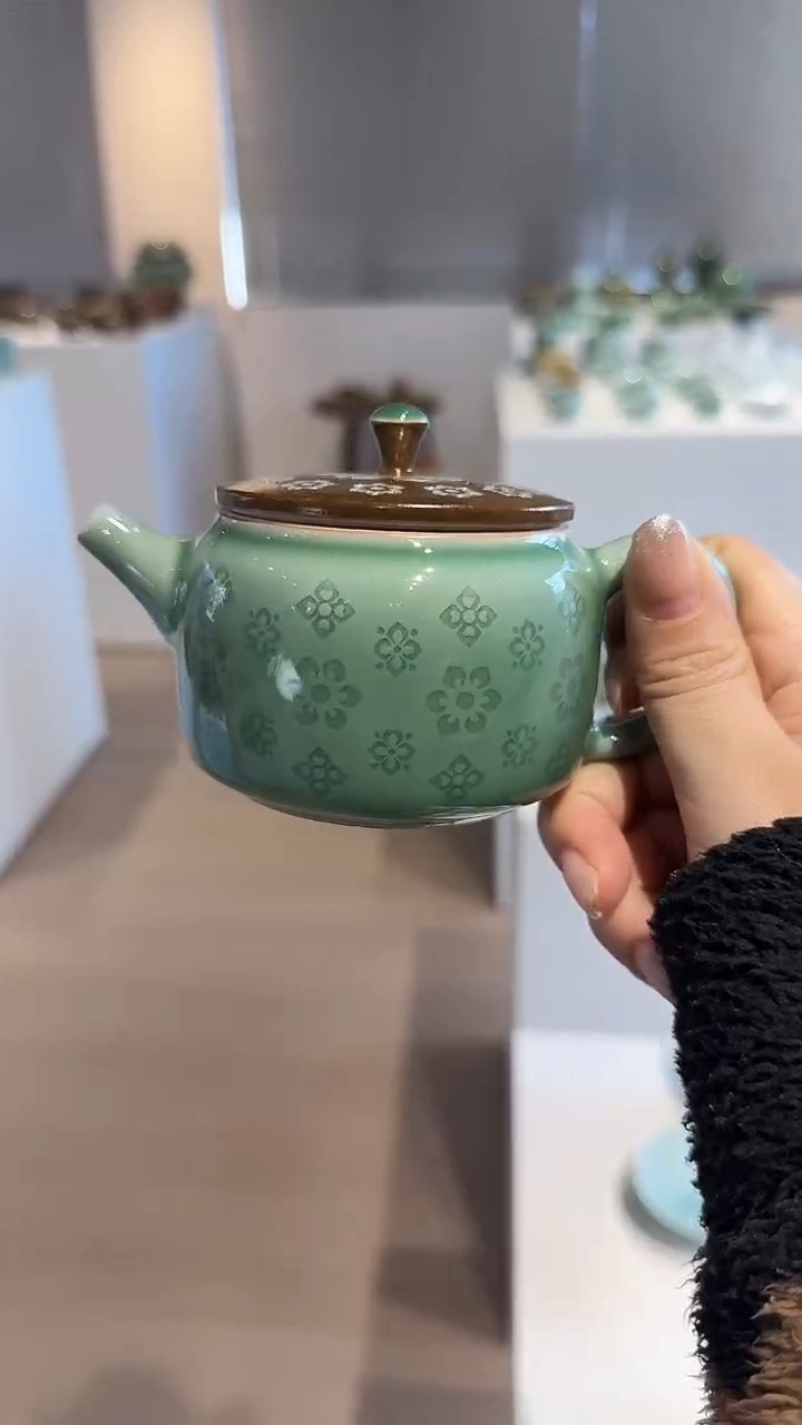 青瓷手工茶器包邮