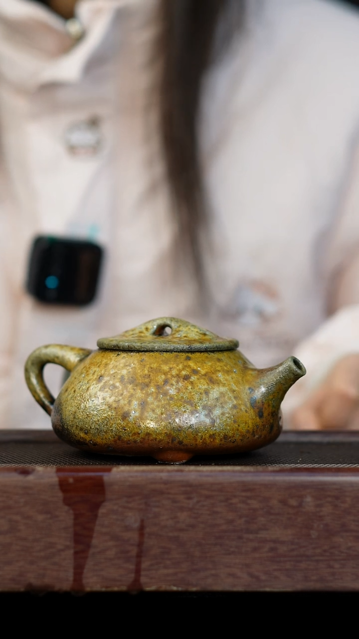 茶壶紫砂柴烧紫砂 段泥石瓢260cc