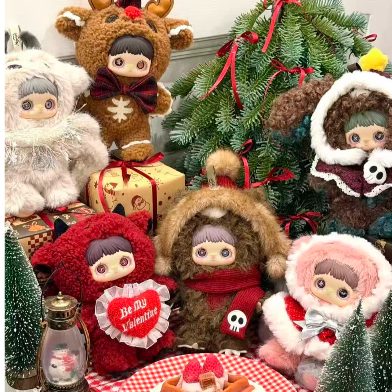 【霉霉】maymei霉霉冬日怪诞系列毛绒盲盒潮玩挂件