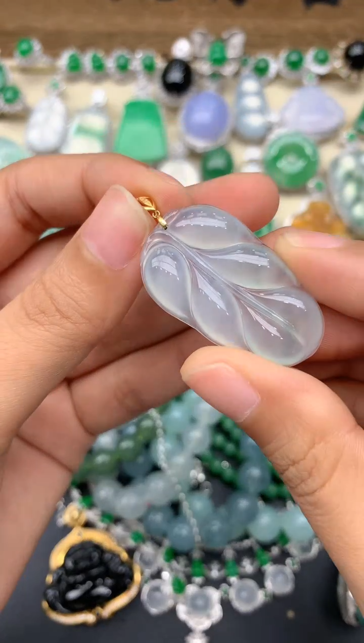 【闪购商品】翡翠颈饰18K金镶嵌224-中国好珍宝