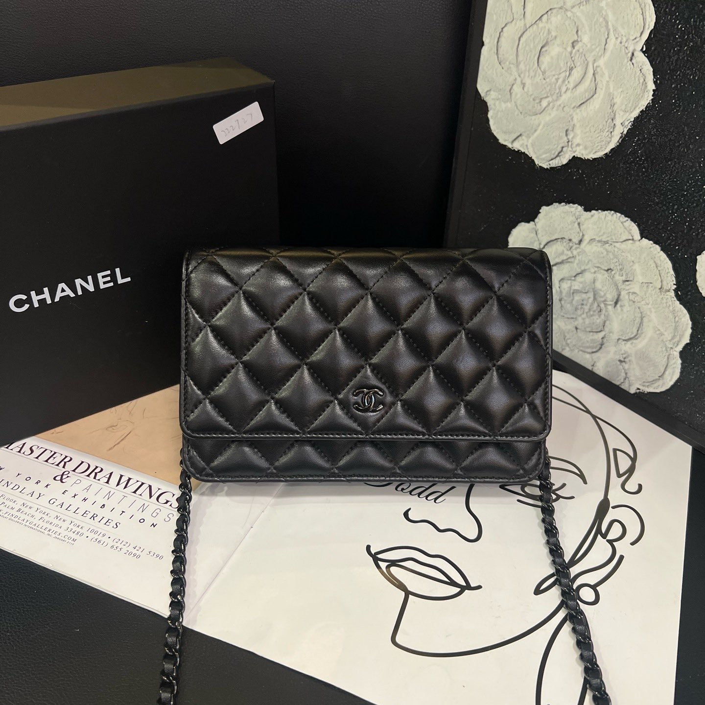 95新 Chanel/香奈儿 专柜30500 黑色24年woc斜挎包B5299