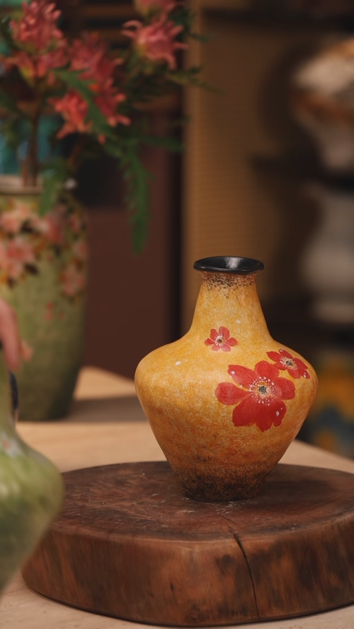 【闪购商品】陶瓷景德镇设计师手作花器摆件侘寂风